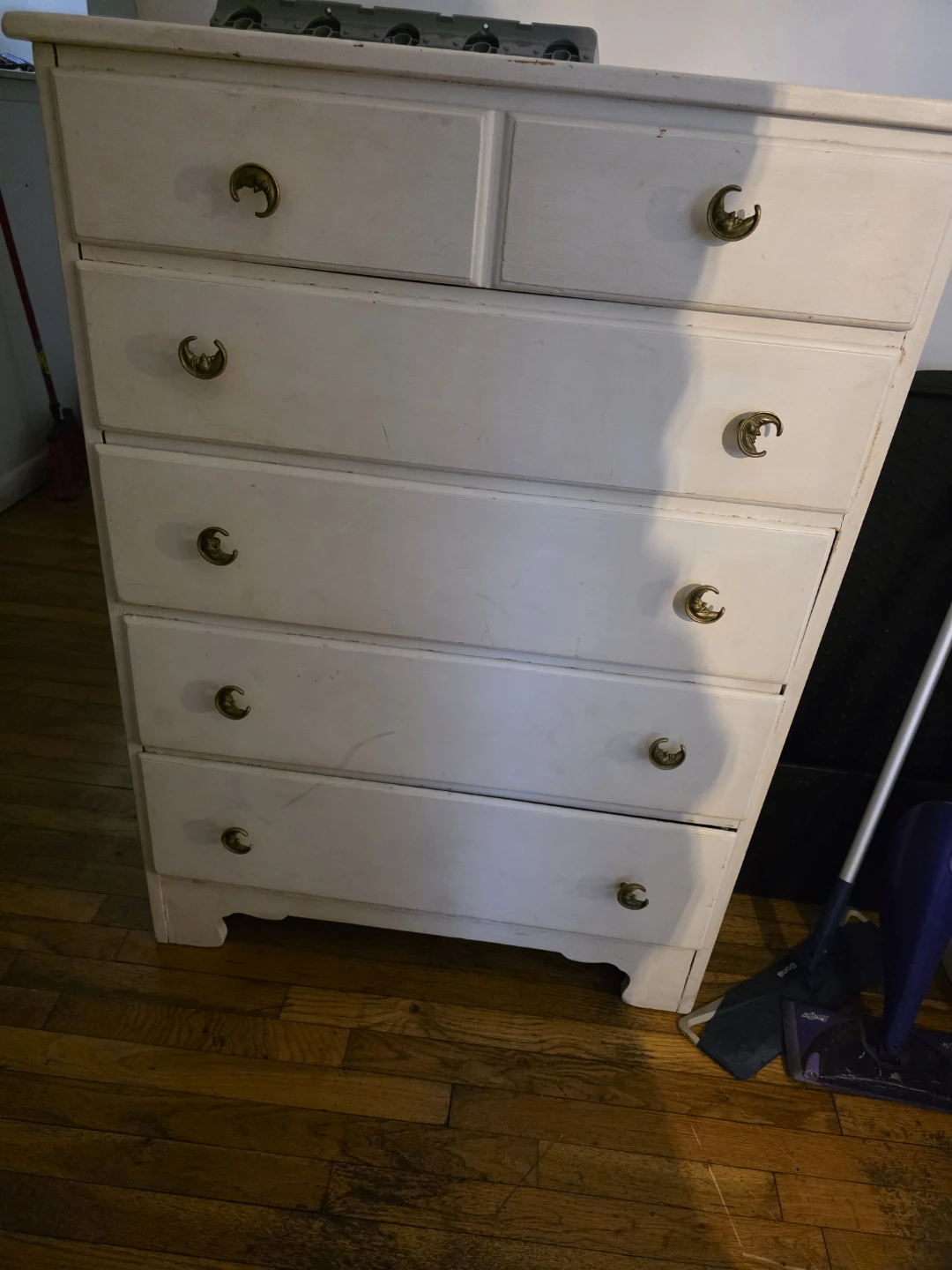 Wood dresser knows not included