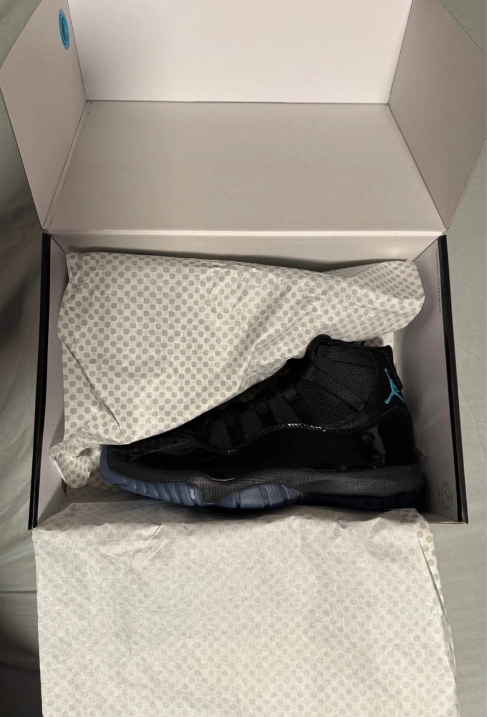 Air Jordan 11 Retro Black/Turquoise Size 11 - photo 3