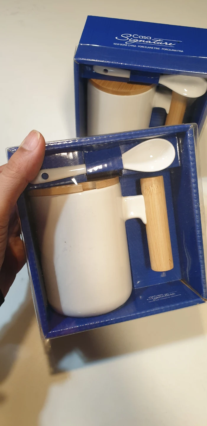 New Casa Signature Bone China Mug with Spoon