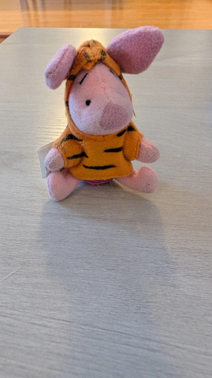 Piglet as Tigger Plush Keychain - photo 2