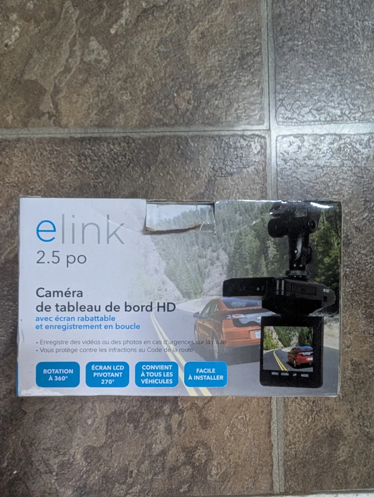 eLink 2.5" HD Dash Cam - New in Box - photo 2