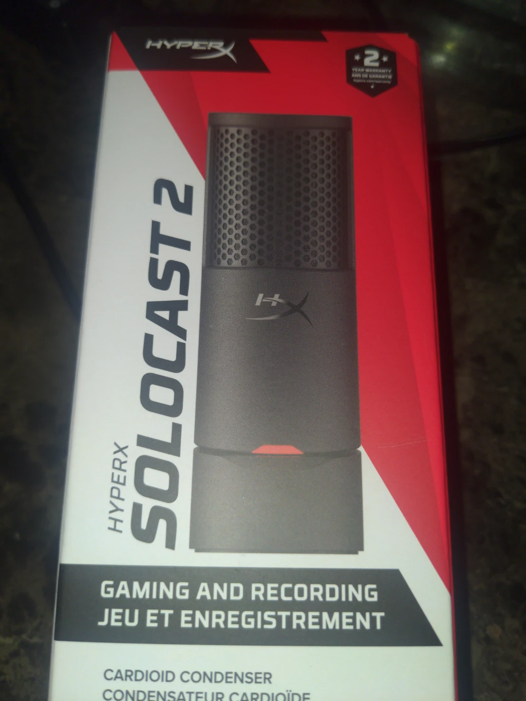 New HyperX SoloCast 2 USB Microphone