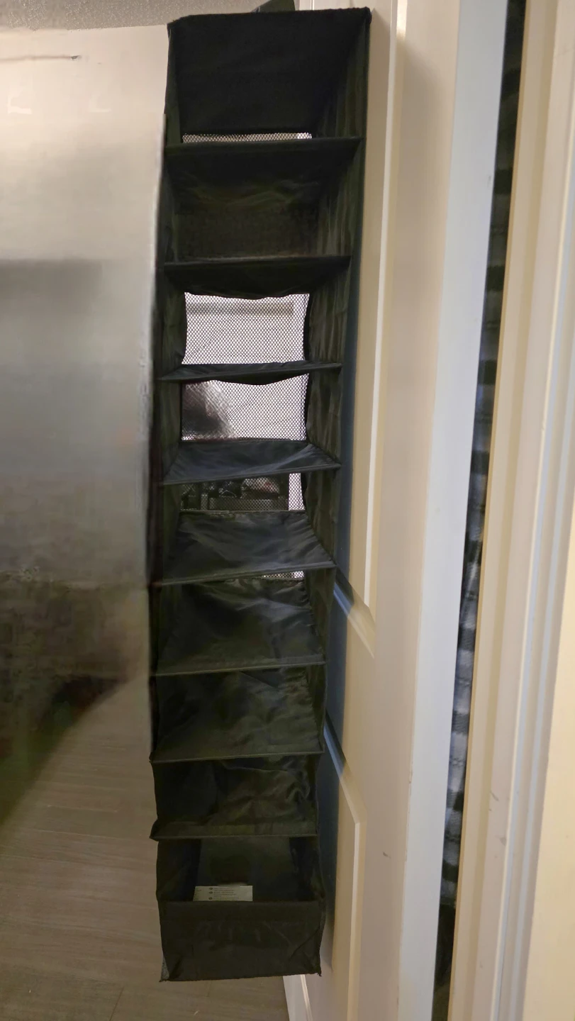 Hanging Closet Organizer - Black - photo 2