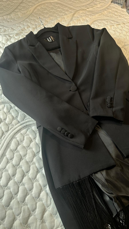 Long blazer with tassel -formal wear - photo 2