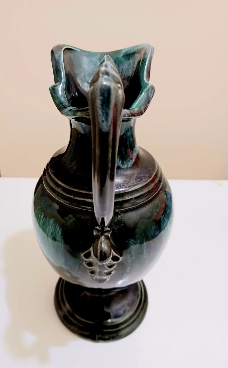 Vtg. BMP Art Deco Pottery Pitcher image indicator(4)