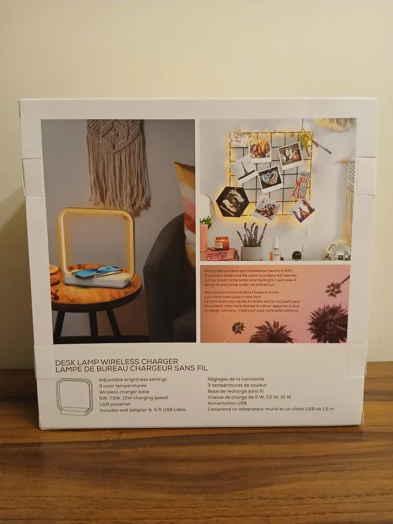 New West & Arrow Desk Lamp Wireless Charger image indicator(2)