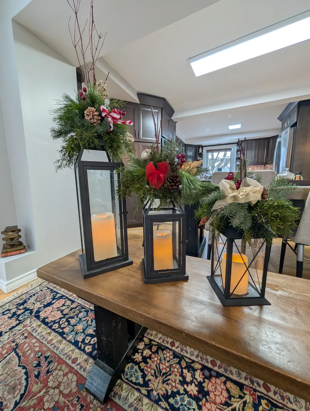 Set of 3 Decorative Black Lanterns