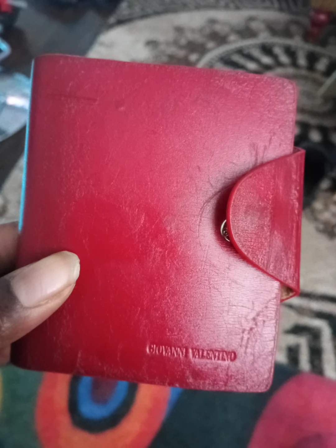 Giovanni Valentino Red Leather Wallet
