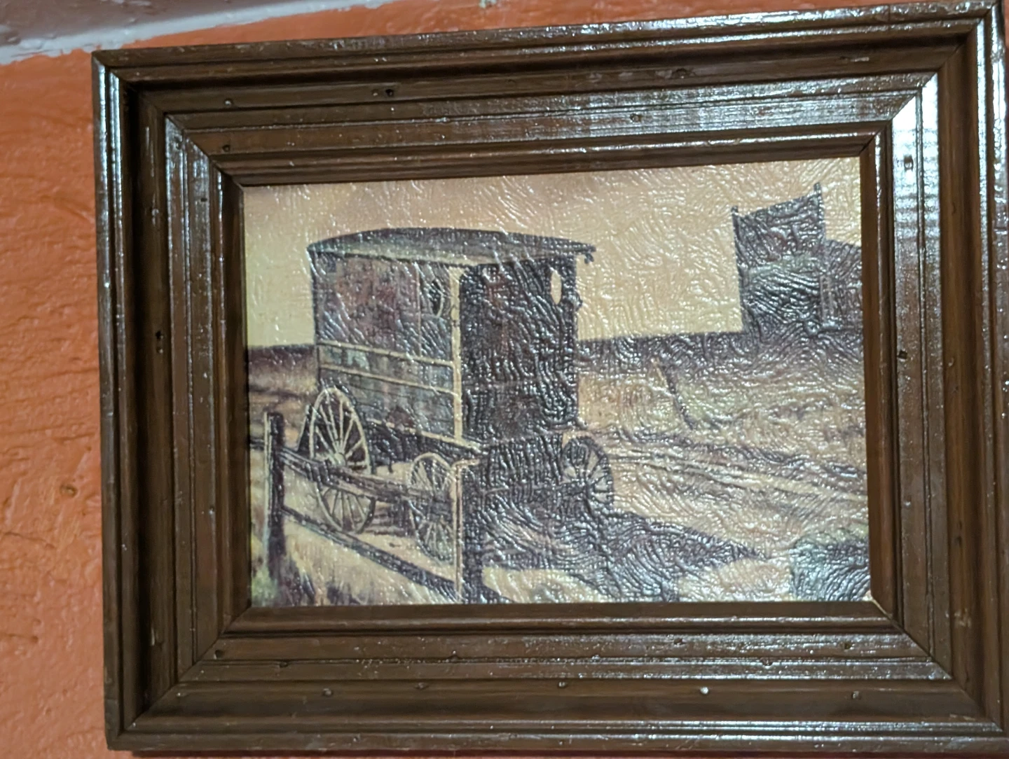 Framed Amish Buggy Print