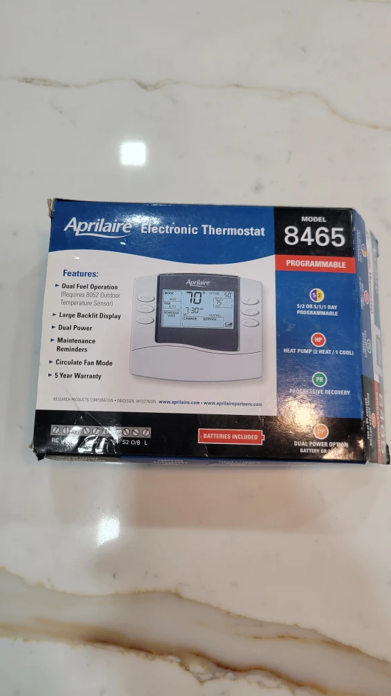 Aprilaire 8465 Electronic Thermostat - photo 2
