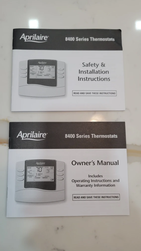 Aprilaire 8465 Electronic Thermostat - photo 4