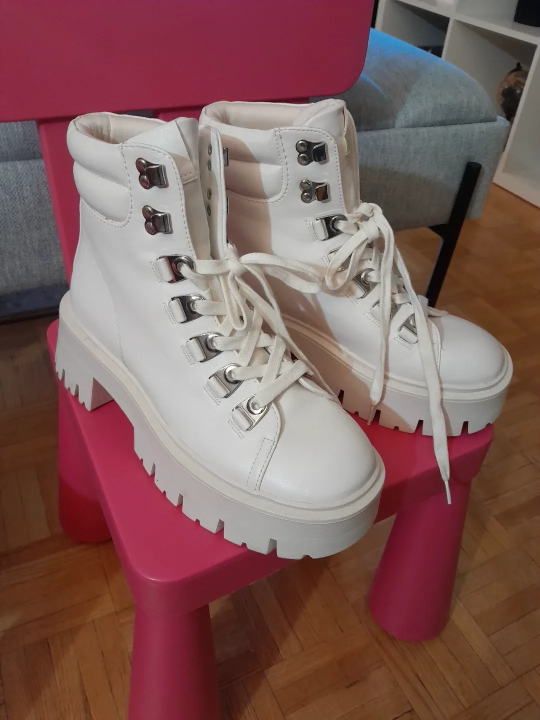 Call It Spring White Boots - Size 9 image indicator(2)