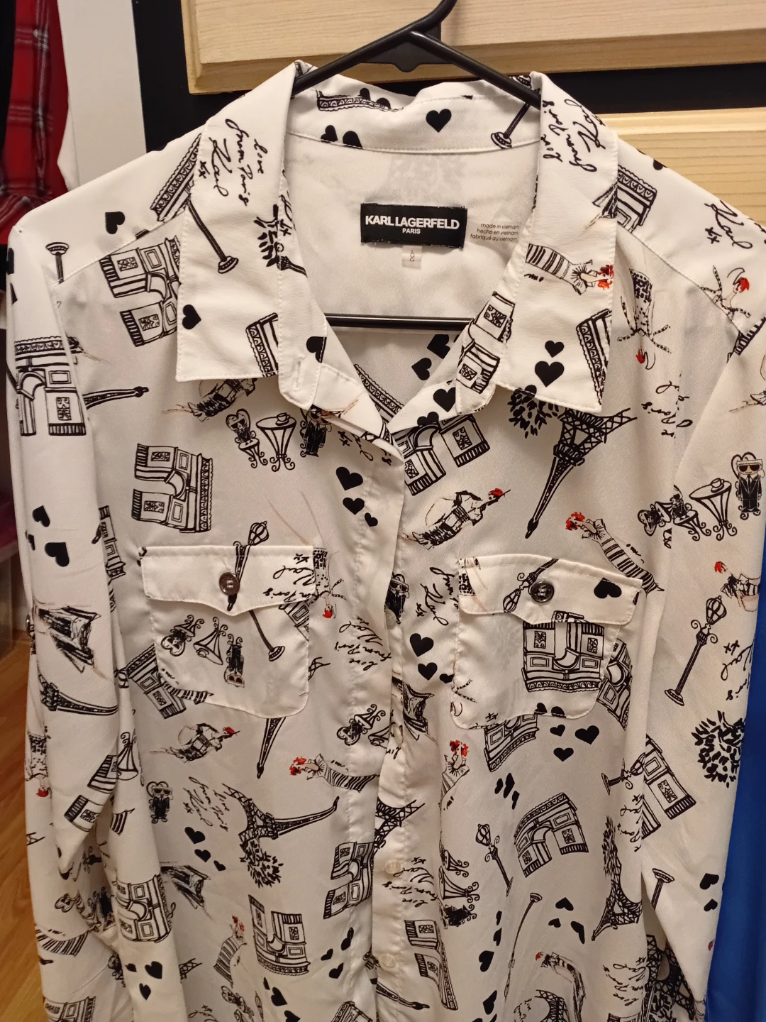 Karl Lagerfeld Paris Blouse Size L - photo 3