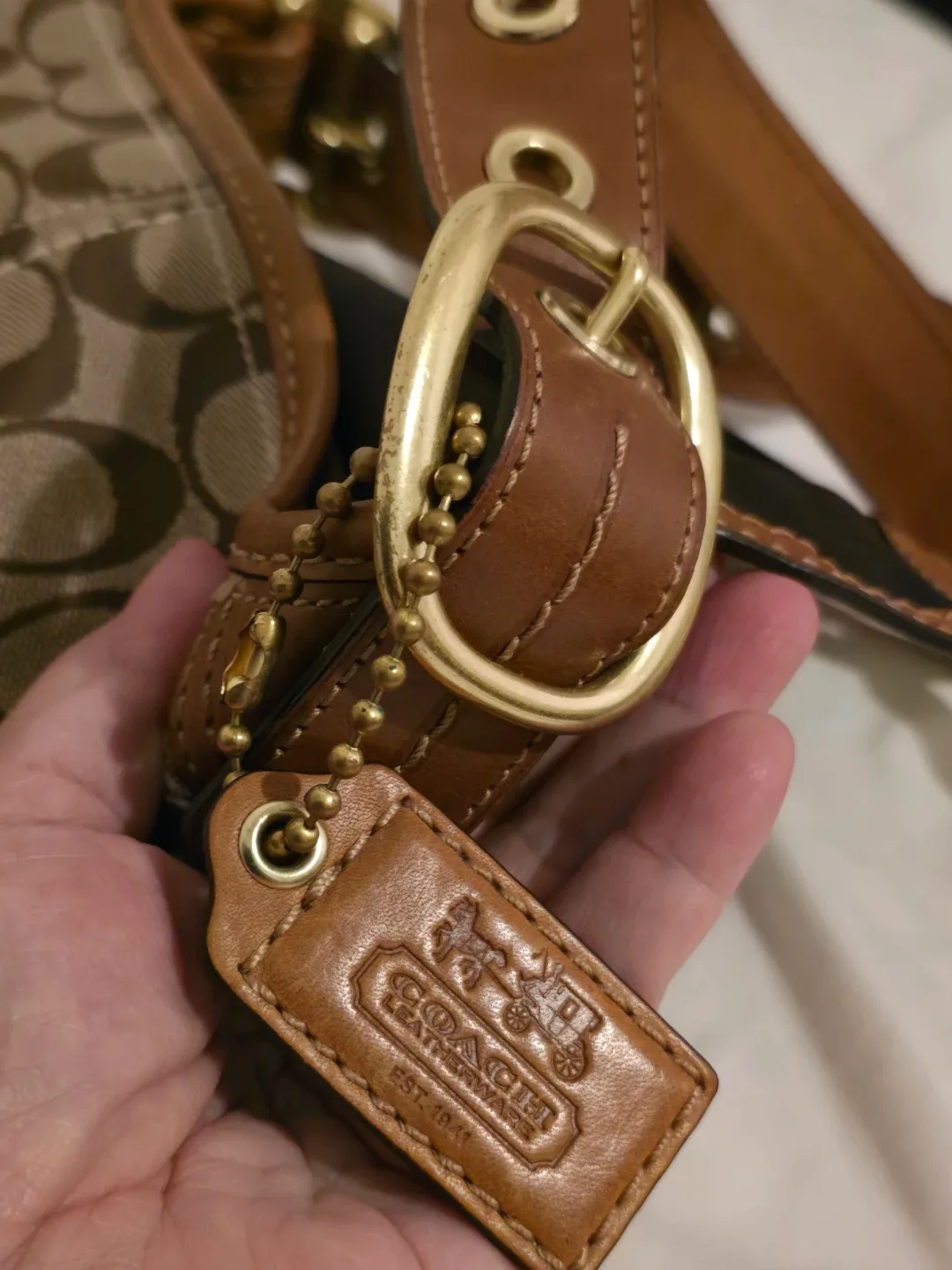 COACH Crossbody Bleecker  Signature Flap Bag image indicator(6)