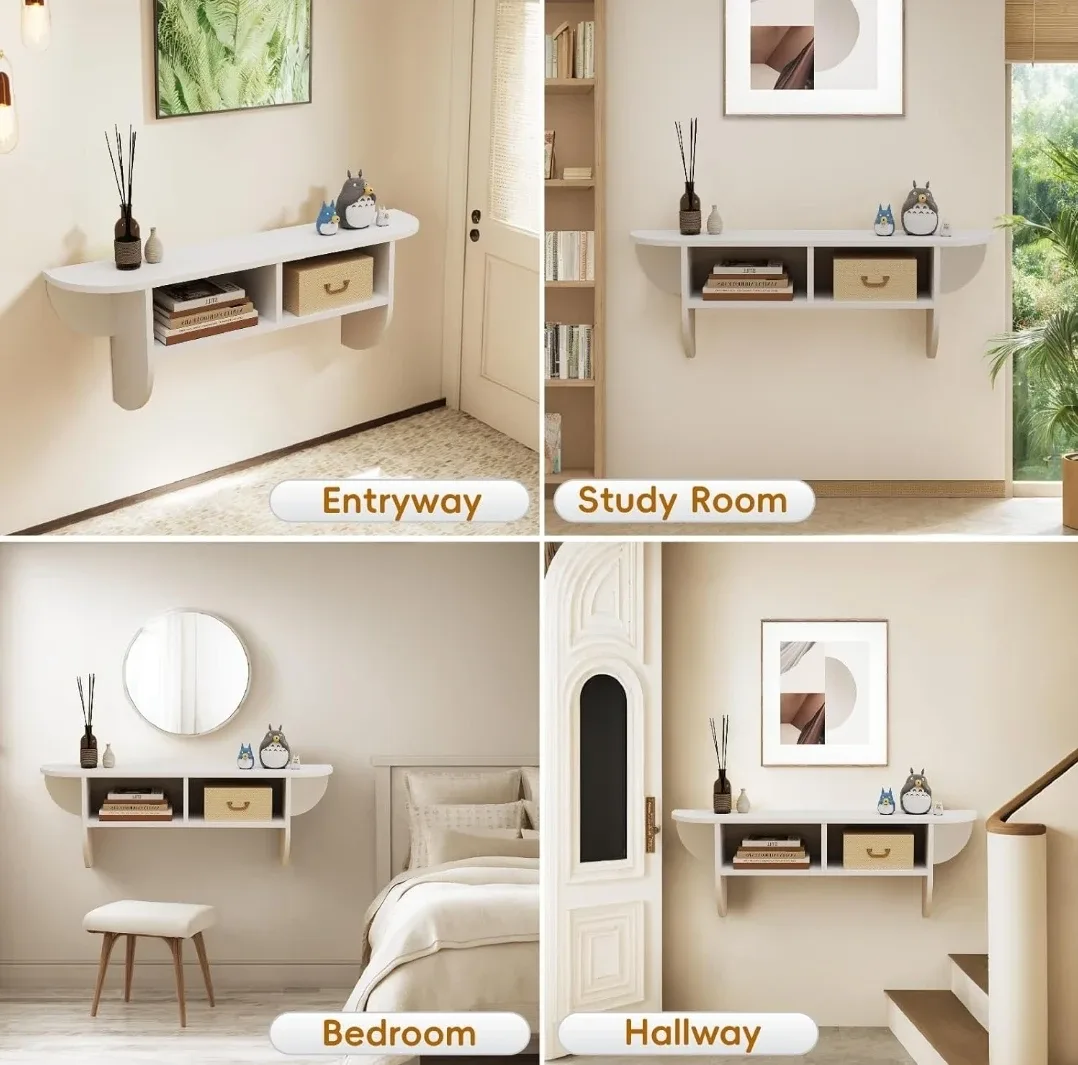 White Floating Shelf TV Stand - NEW image indicator(5)