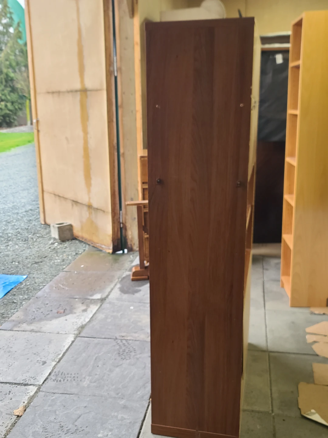 Brown Wooden Bookcase with Cabinet - photo 5
