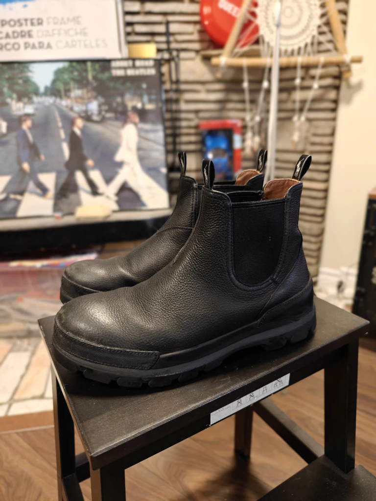 Ralph Lauren Polo Black Leather Chelsea Boots - photo 5