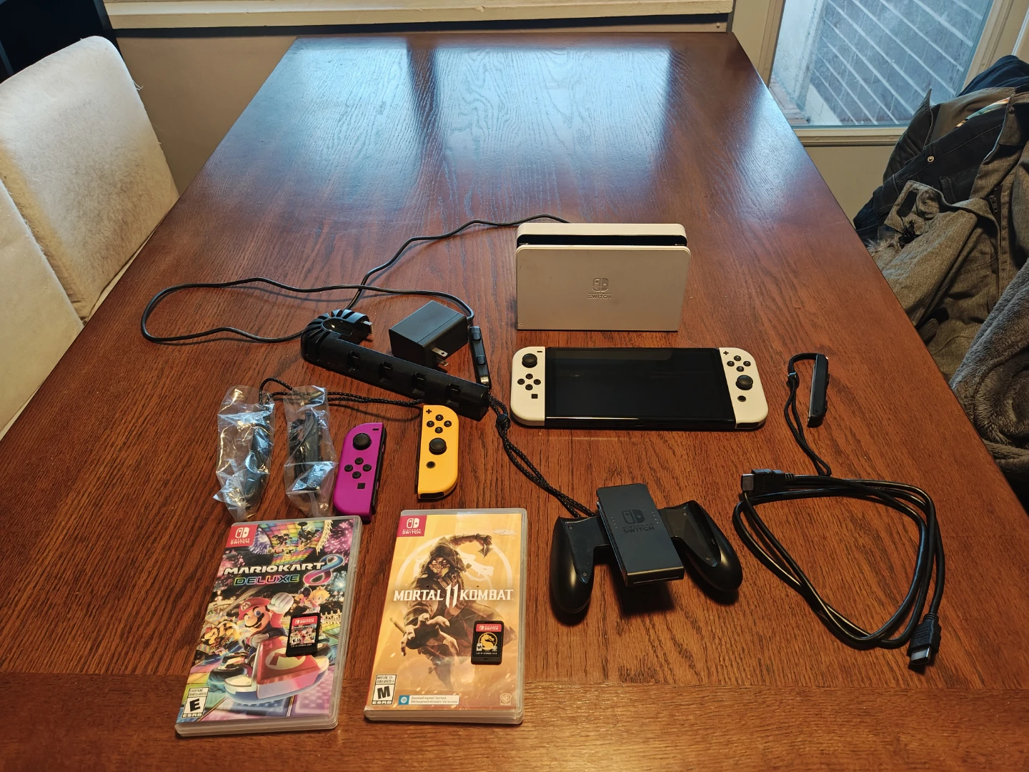 Nintendo Switch OLED Model with Games - photo 2