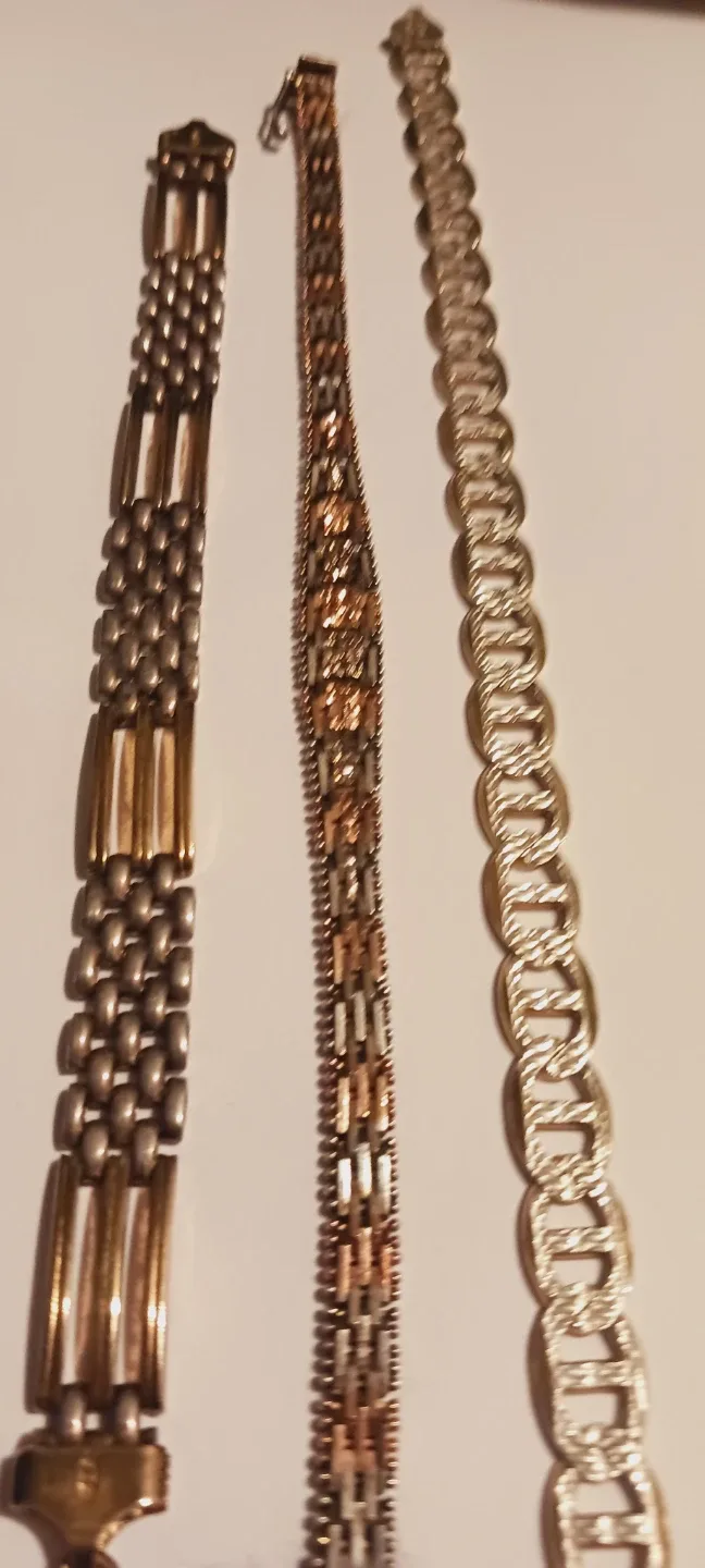 3× Beautiful Sterling Silver 925 Stamped Bracelets  $50 each.