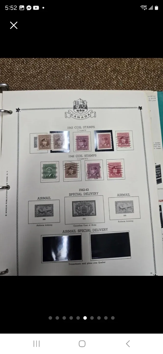 Vintage Canadian Postage Stamp Album image indicator(8)