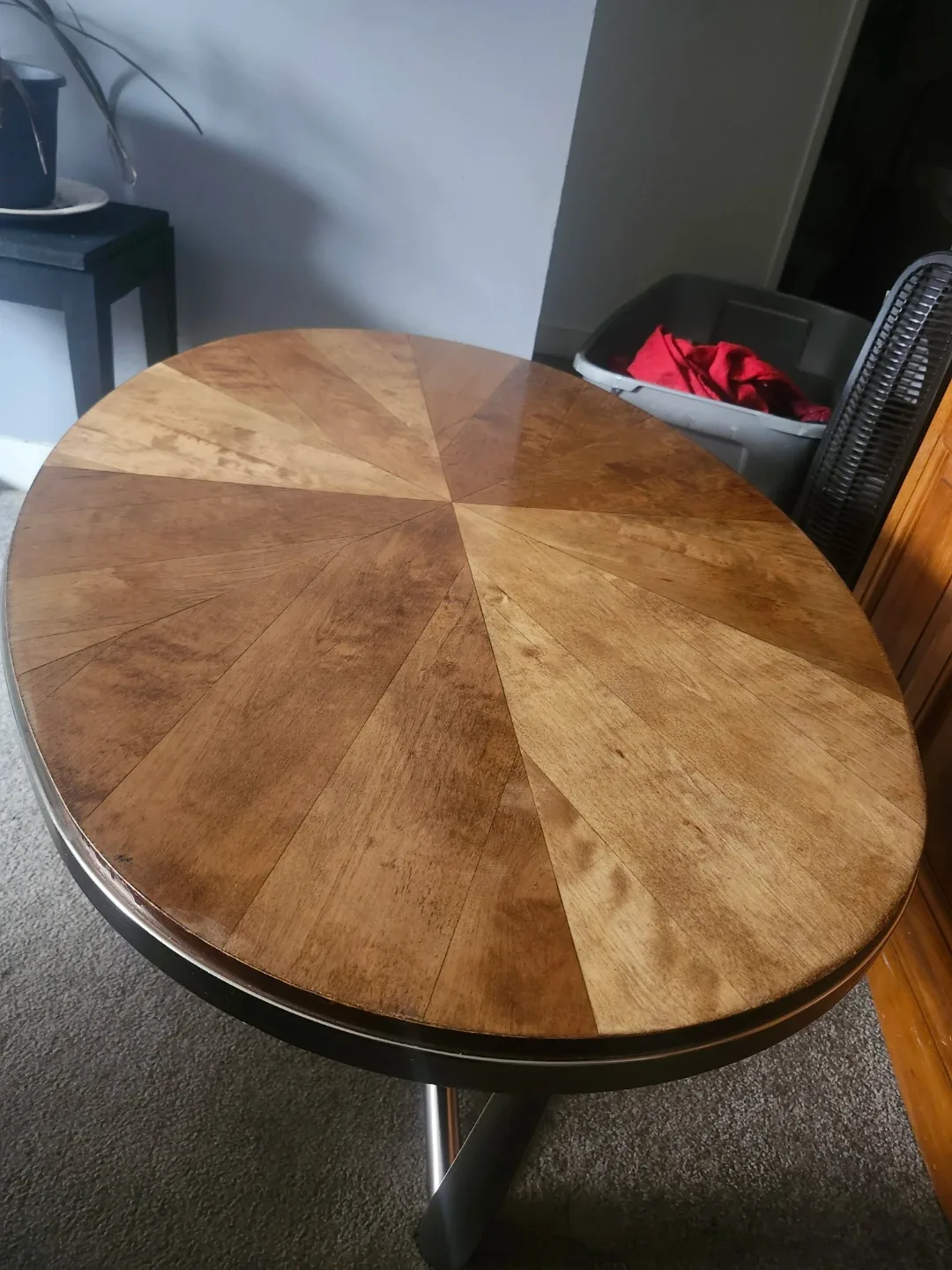 Oval Wood Coffee Table