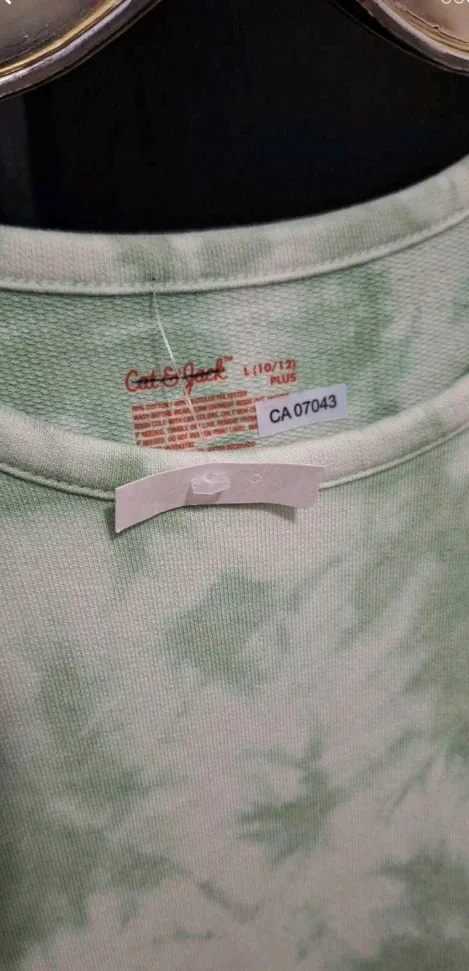 Cat & Jack Girls' Tie-Dye Dress - Size L (10/12) image indicator(3)