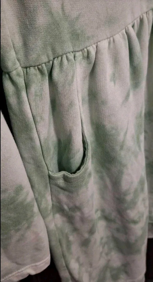 Cat & Jack Girls' Tie-Dye Dress - Size L (10/12) image indicator(4)