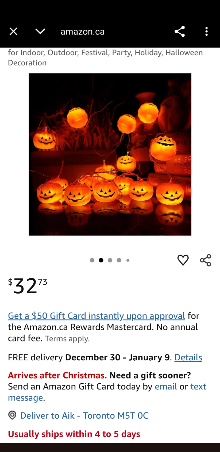 New Halloween Pumpkin String LED Lights - 9.8 Feet - photo 2