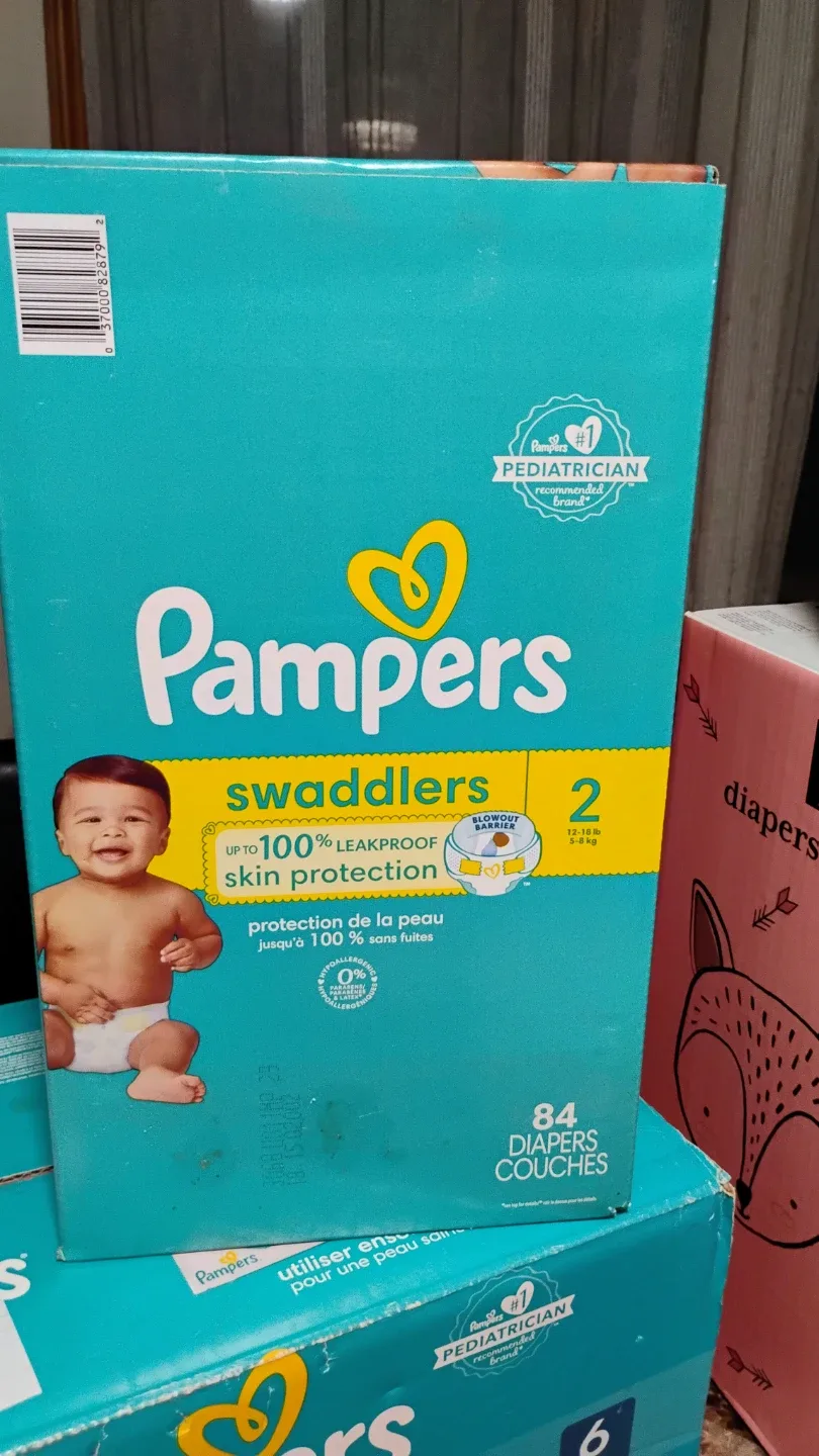 Pampers Swaddlers Size 2 (12-18 lb) - 84 Diapers