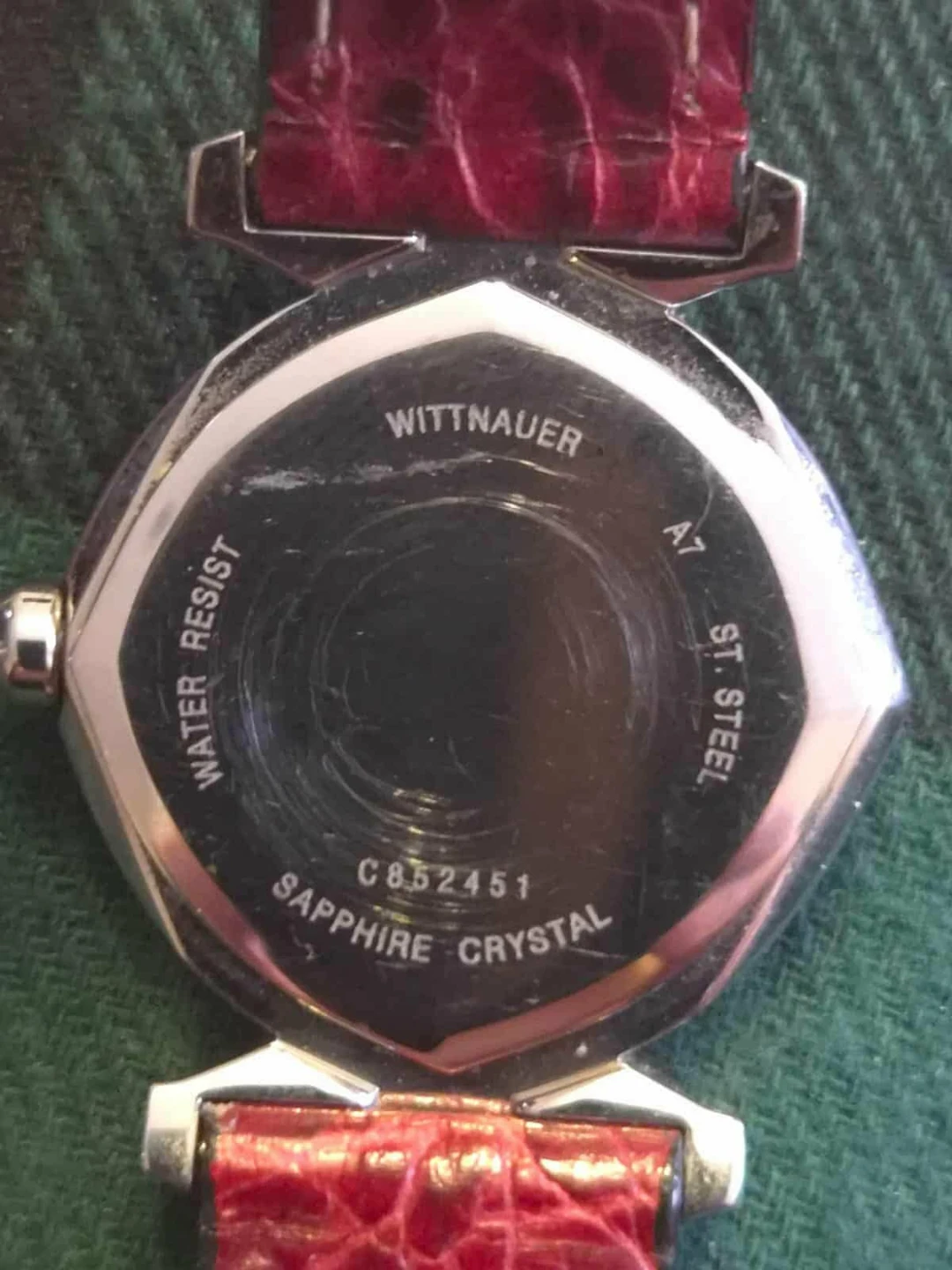 Wittnauer Women's Watch with Burgundy Leather Strap - photo 4