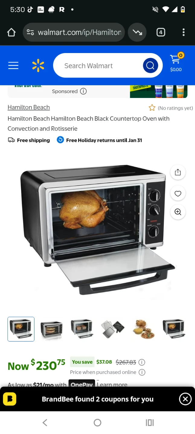 Hamilton Beach Countertop Oven