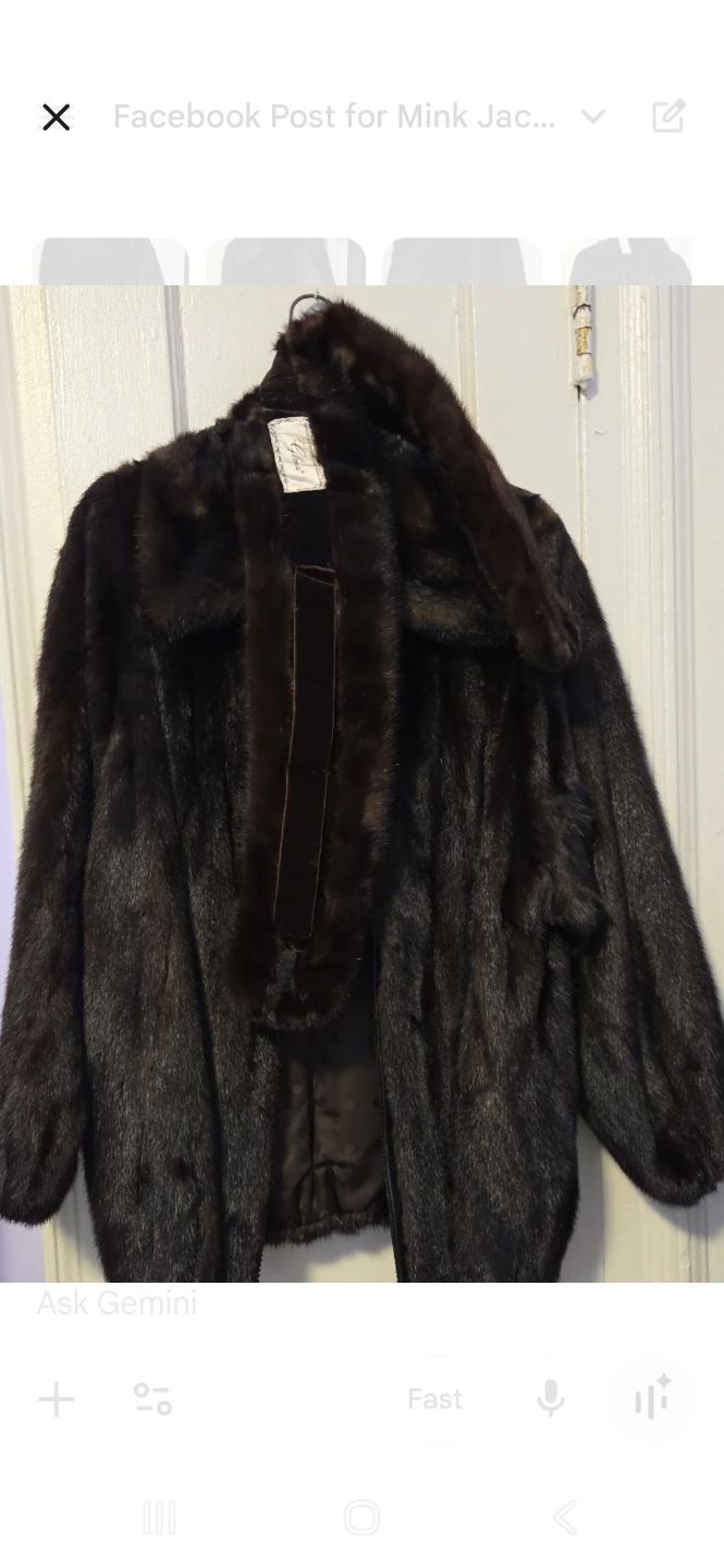 Dark Brown Mink Fur Jacket
