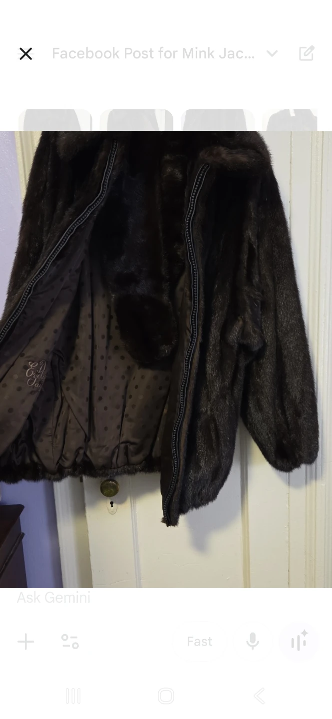 Dark Brown Mink Fur Jacket - photo 2