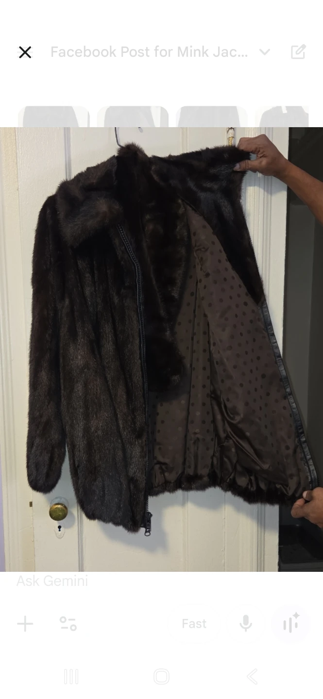 Dark Brown Mink Fur Jacket - photo 3