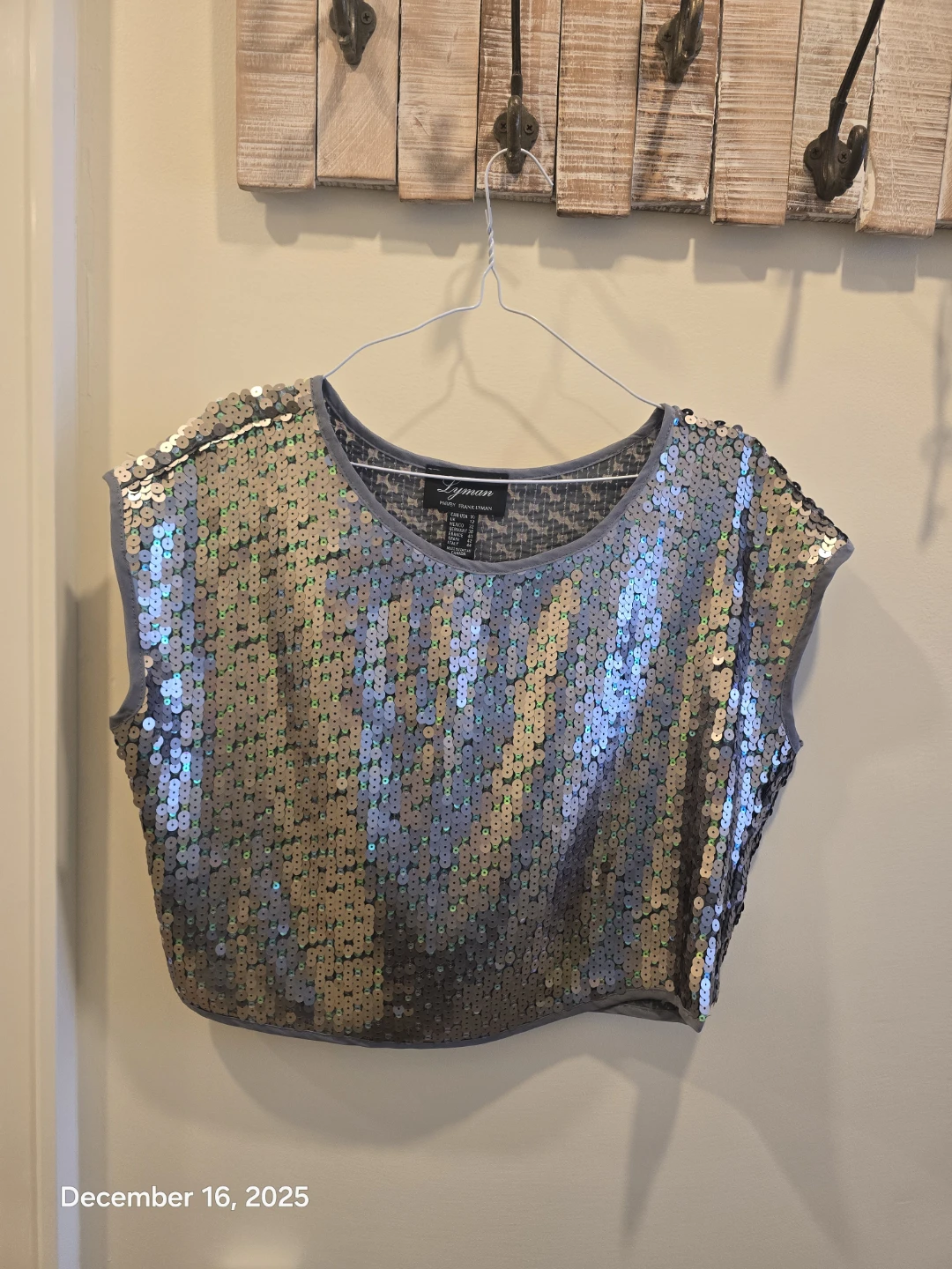 Lyman Sequin Top - Size 12