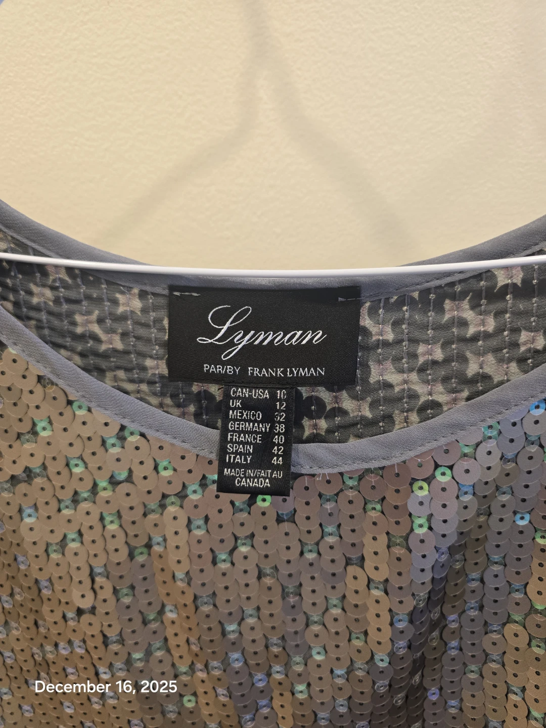 Lyman Sequin Top - Size 12 - photo 3