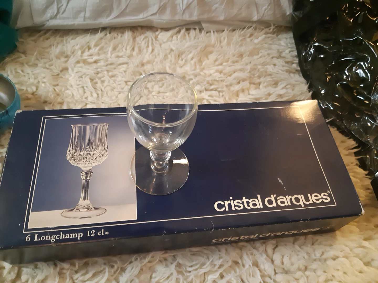 Cristal d'Arques Longchamp 6 Wine Glasses