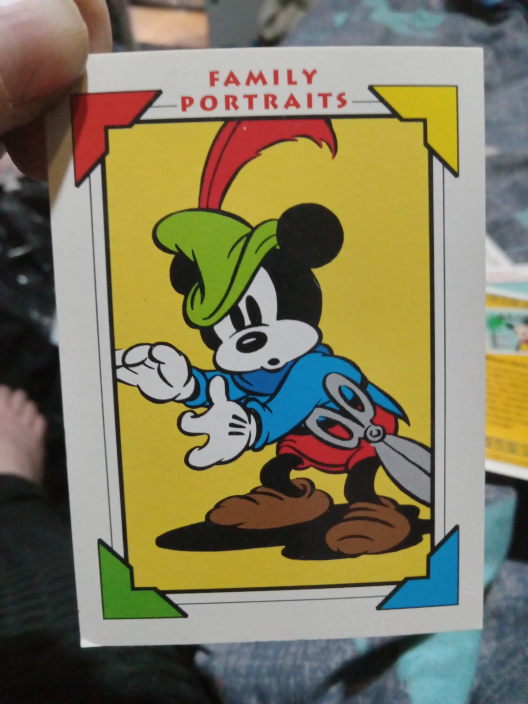 Vintage Disney Mickey's World Tour Fun Guide Card