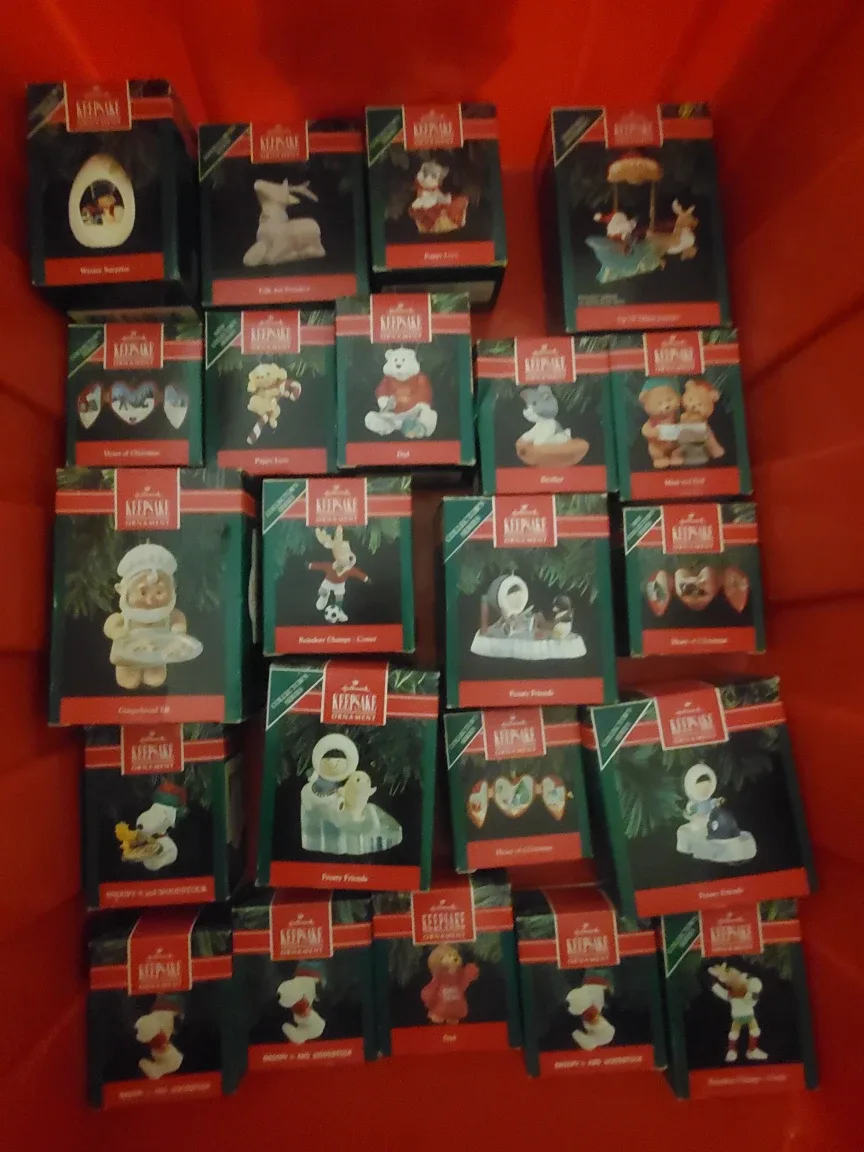 68 Hallmark Ornaments from 70' 80'- Collector's Series image indicator(5)