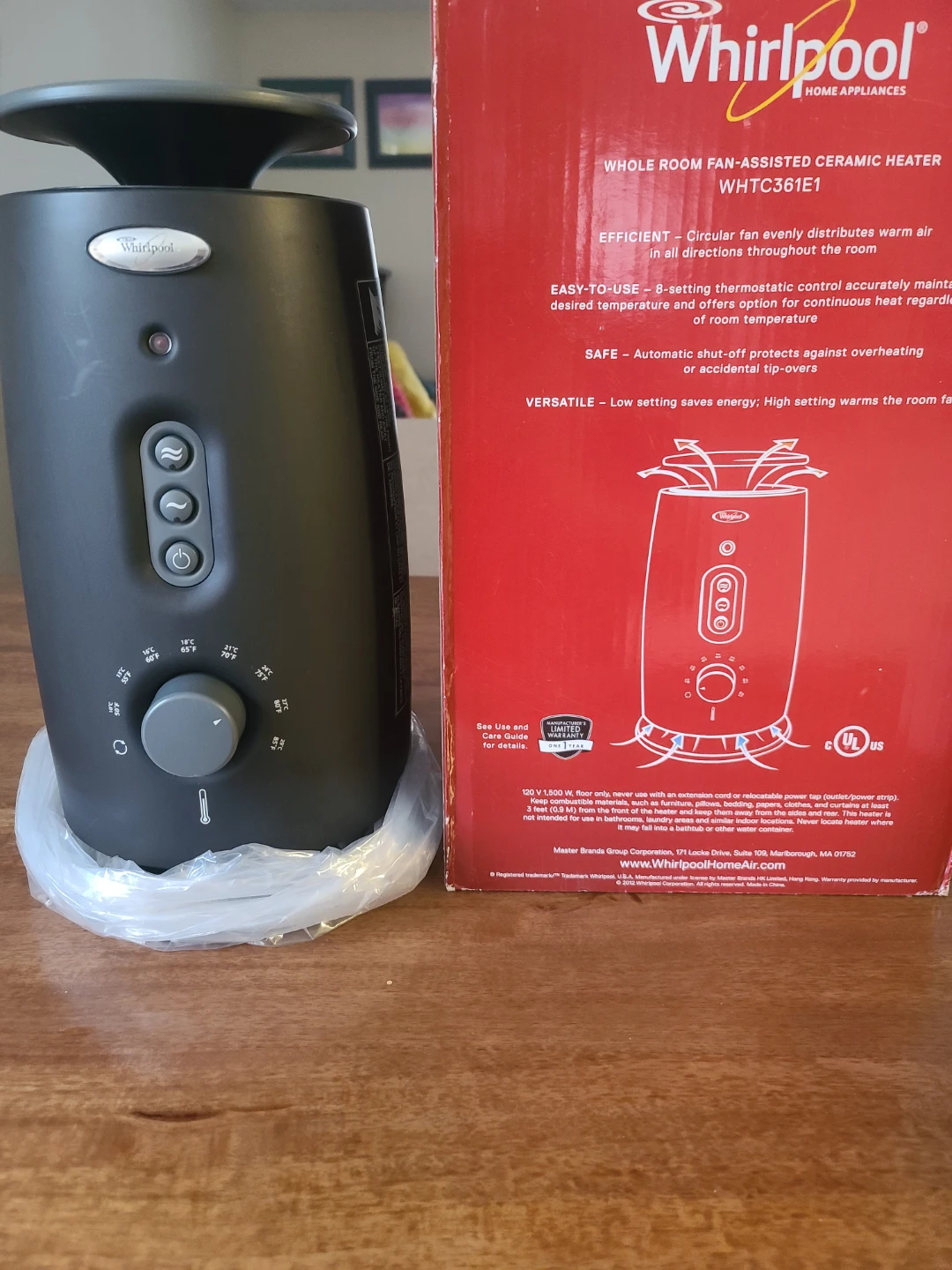 Whirlpool Whole Room Fan-Assisted Ceramic Heater - photo 3