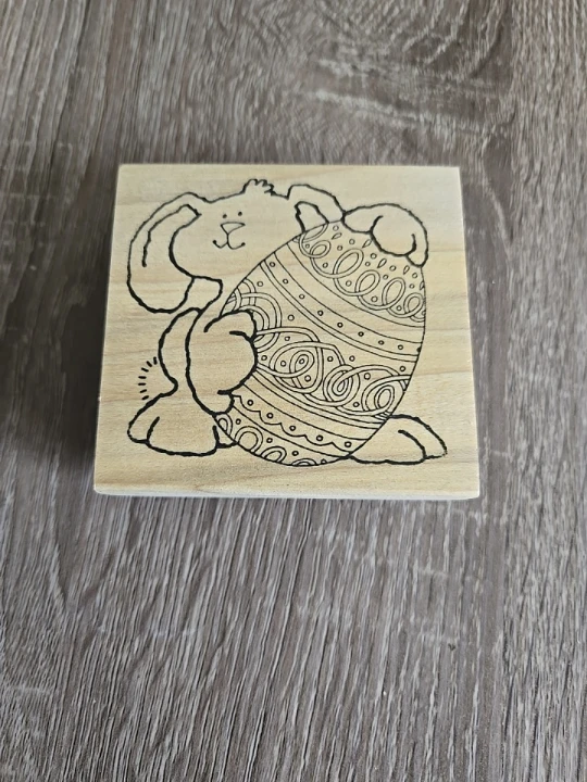 Easter Egg & Bunny Rubber Stamps - photo 2
