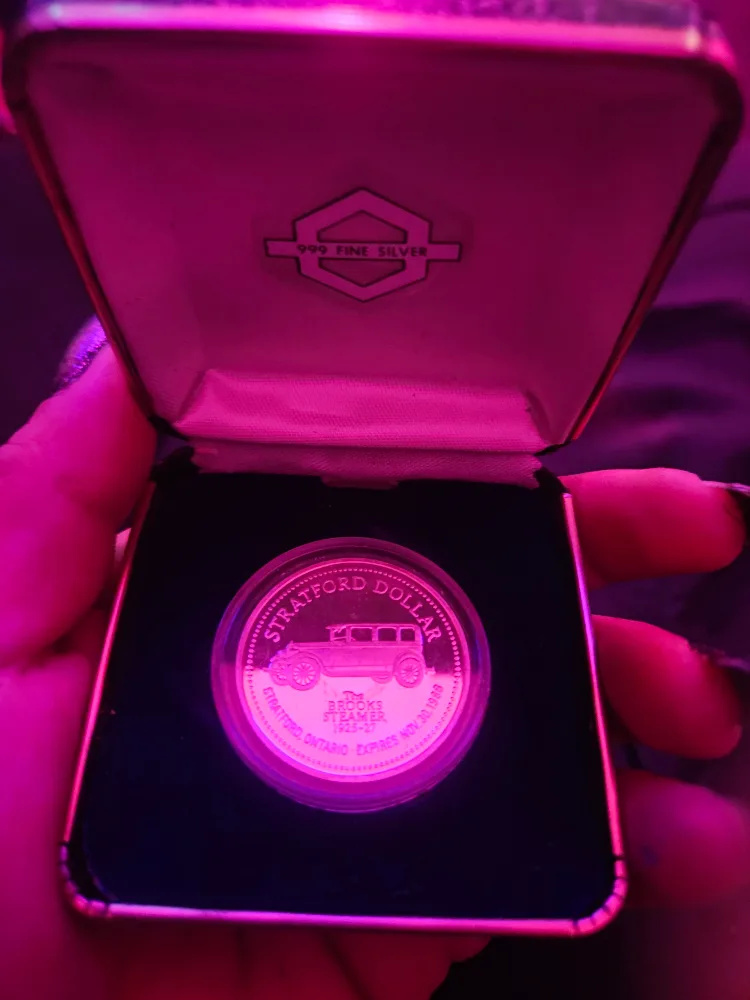 999 fine silver Stratford Dollar - The Brooks Steamer 1925-27 image indicator(4)