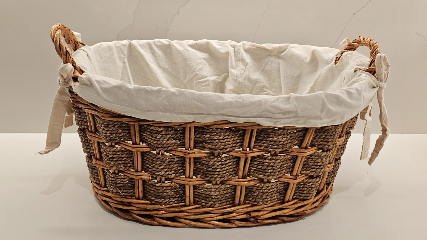 Wicker Basket with Handles
