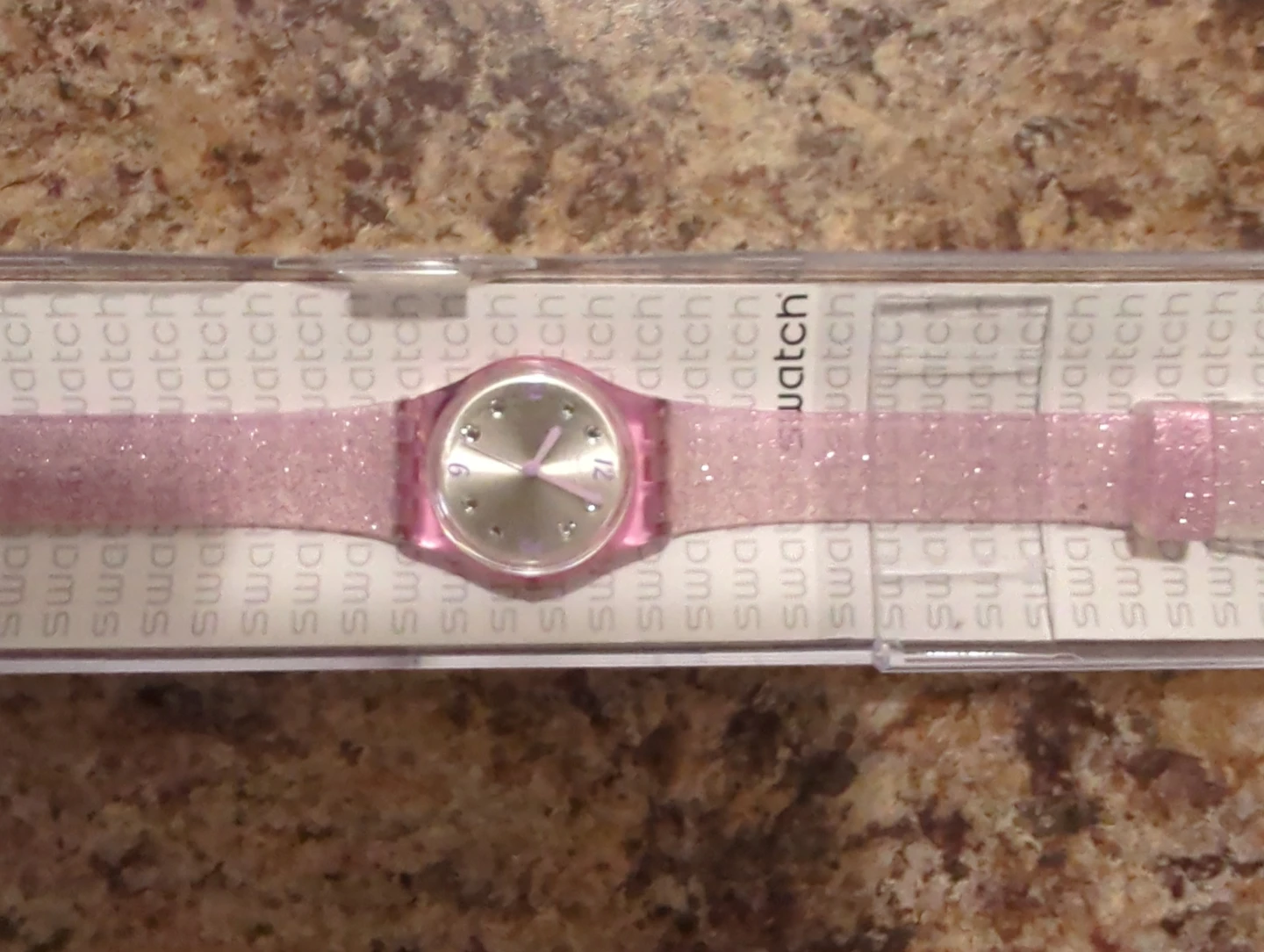 Swatch Pink Glisten Watch with Box - photo 3