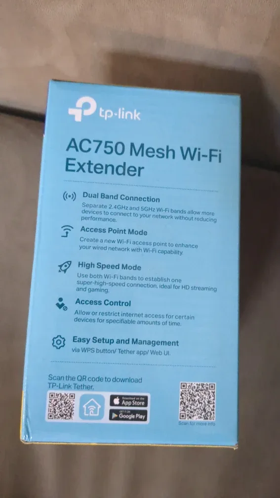 99% New TP-Link AC750 Mesh Wi-Fi Extender image indicator(2)
