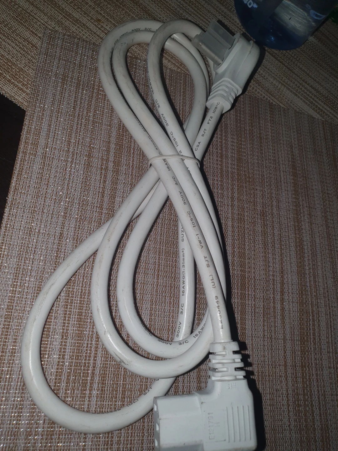 White Power Cord Cable
