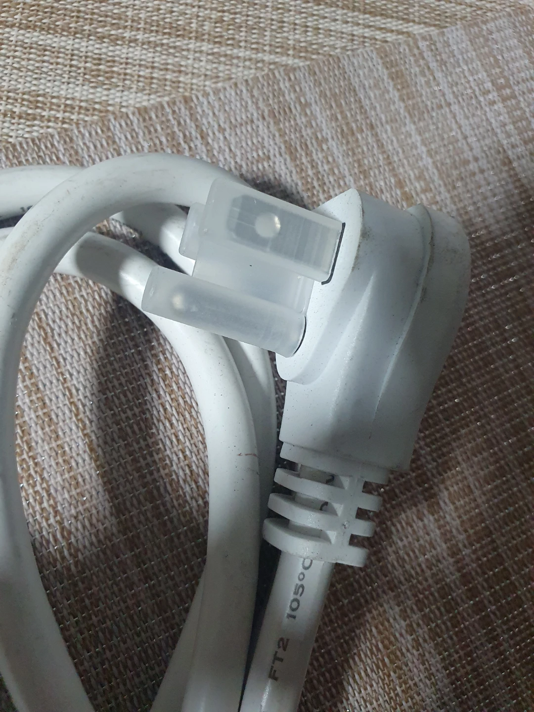 White Power Cord Cable - photo 3