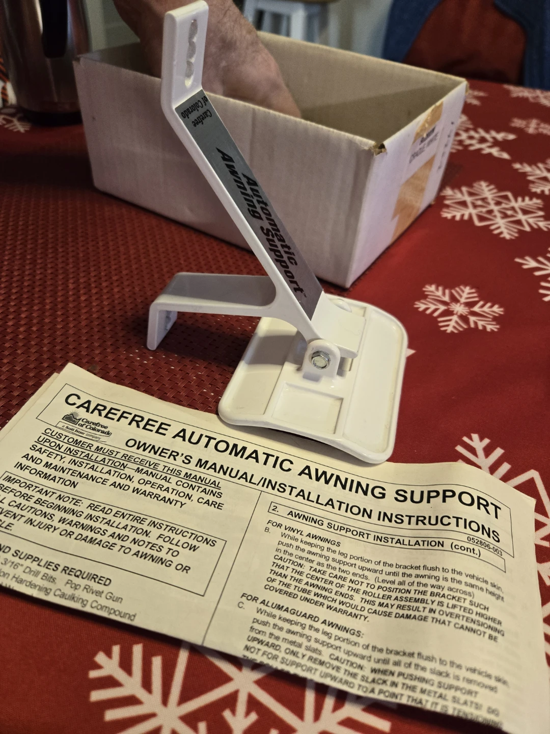 Carefree Automatic Awning Support - White - photo 3