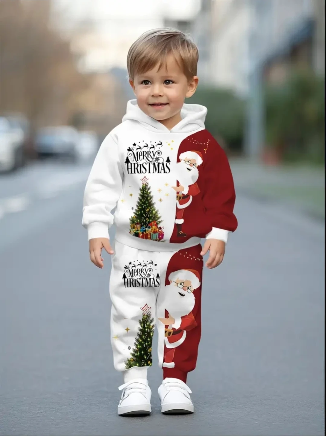 Christmas Santa Hoodie & Pants Set