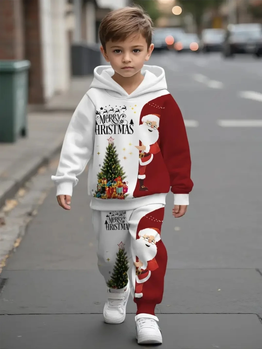 Christmas Santa Hoodie & Pants Set - photo 2